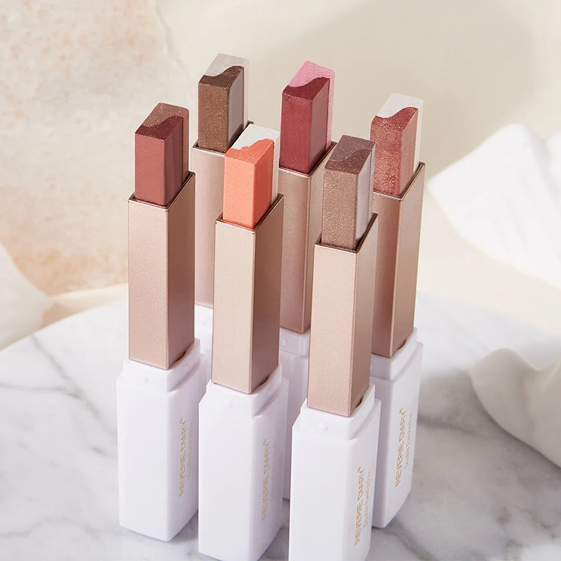 

Korean Cosmetics Two Tone Eyeshadow Bar Makeup Eyeshadow Stick Eye Shadow Pencil Pen Beauty Tool NEW