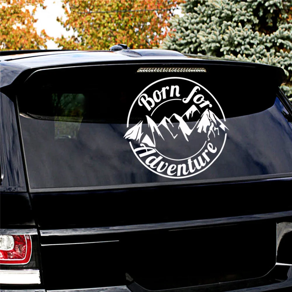 10 Styles Adventure Sports Compass Car Sticker Wrap Vinyl Mountain car-Styling Auto Engine Cover Door Window Large Size