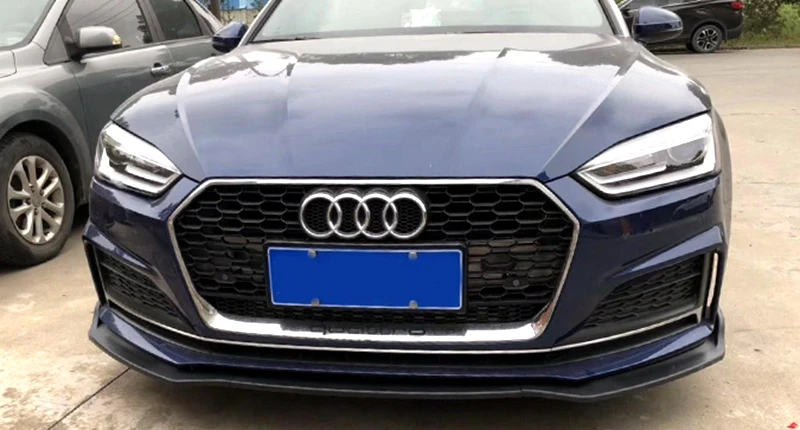 Передний бампер диффузор защитные бамперы для Audi A5- ABS Материал Черный Автомобильный Стайлинг автомобильный бампер для губ Диффузор украшение