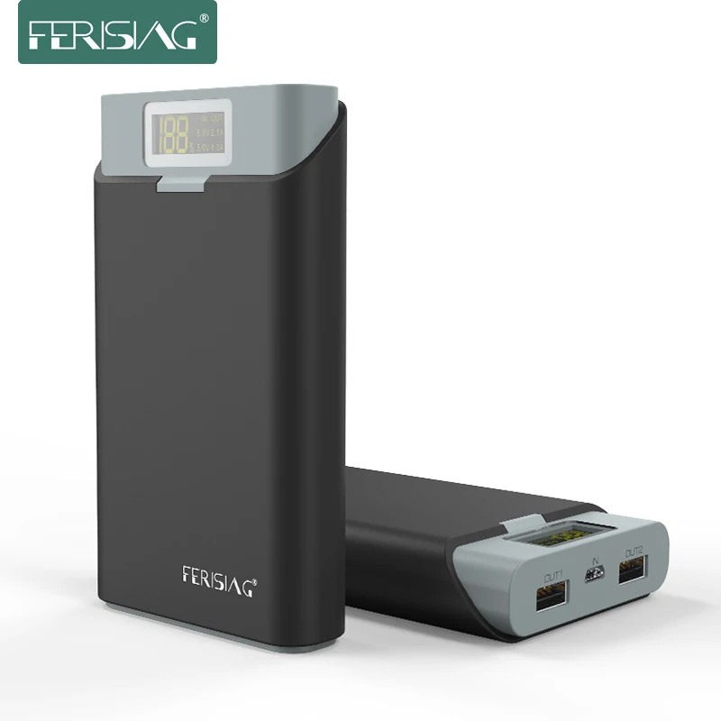 FERISING New Series 13000mah LED Display Power Bank External polymer Battery Powerbank for iphone 6 X XR XS max plus Samsung S8 | Мобильные