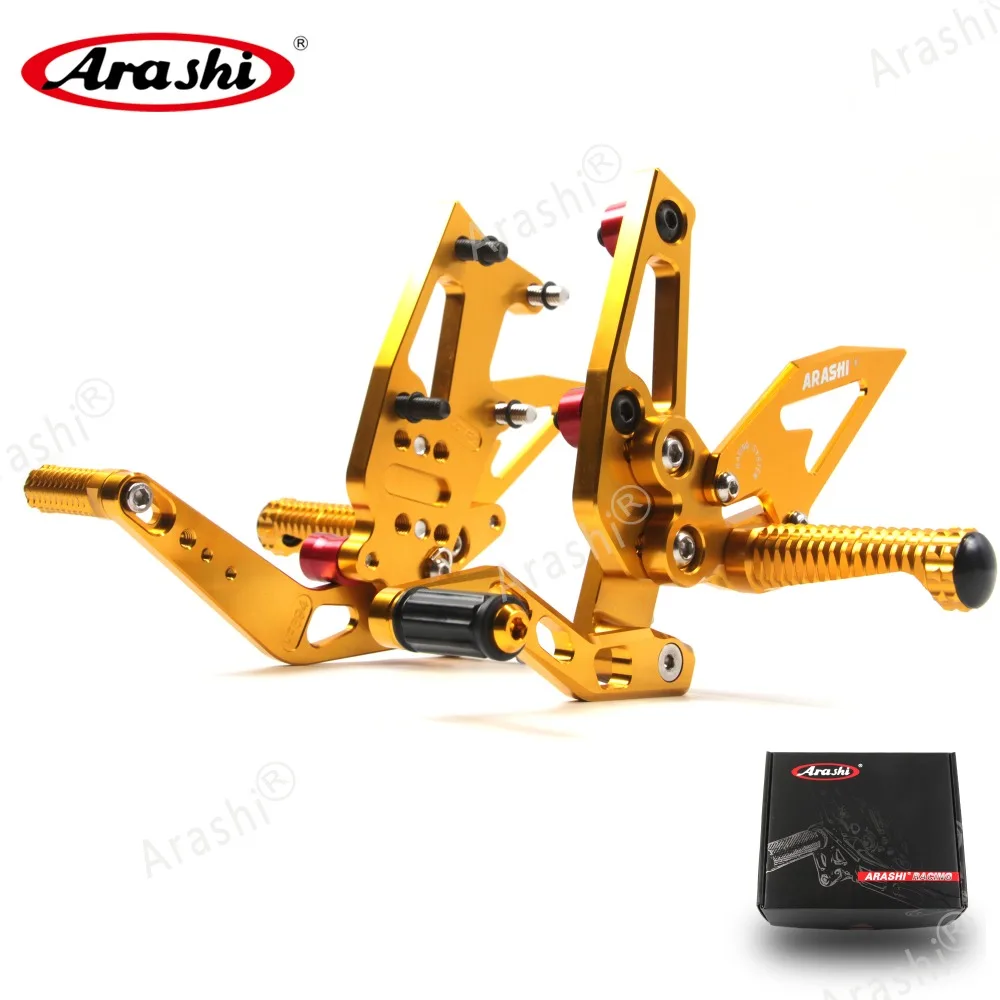 Arashi 1 Набор регулируемая подножка для TRIUMPH speed Тройная 1050 2011- Мотоцикл CNC Rider Rearset подножки Rearset 2013