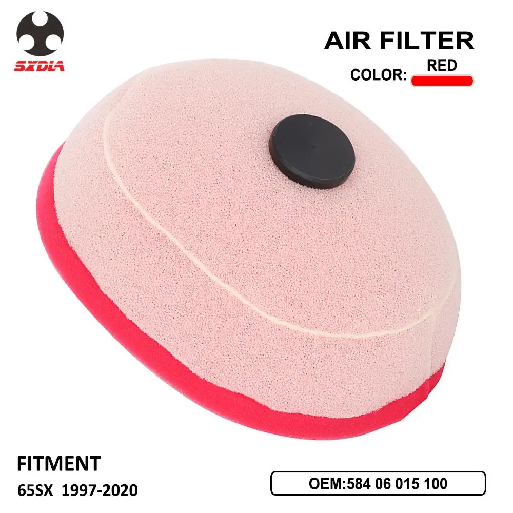 

Motorcycle Dual Foam Layer Sponge Air Cleaner Filter For KTM SX65 SX 65 1997 1998 1999 2000 2001 2002 2003 2004 2005 2006-2020