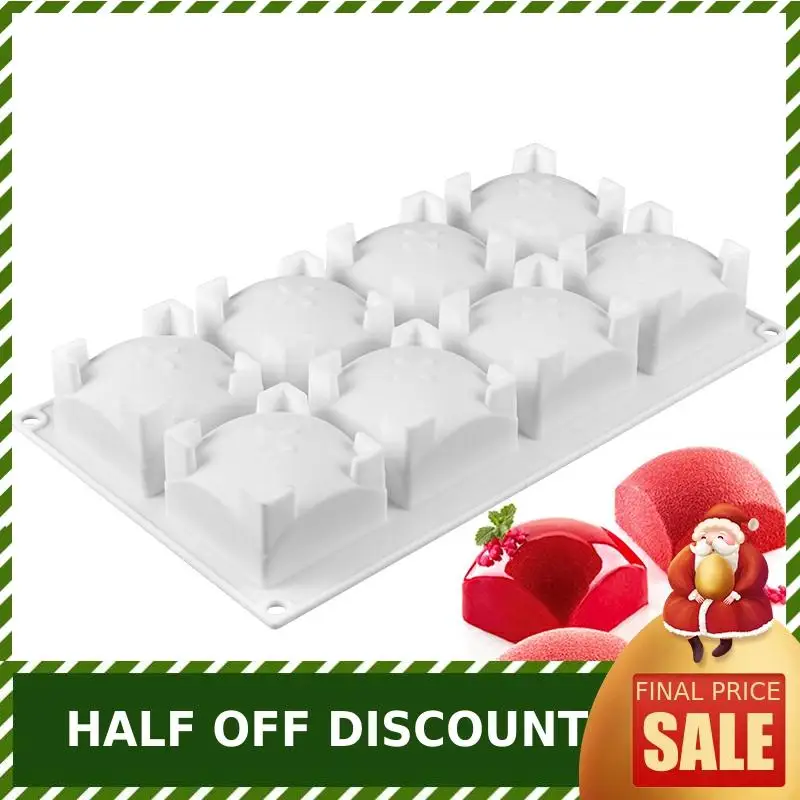 Силиконовая форма для торта, 8 отверстий, квадратная форма для выпечки кексов, пудинга, мусса, шоколадного желе, десерта, кубические формы для выпечки, инструменты