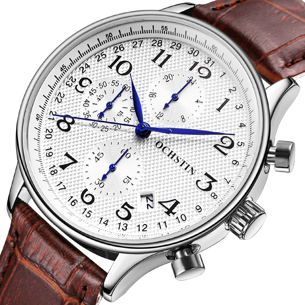 

Watches Mens 2022 Luxury Top Brand OCHSTIN Quartz Wristwatch Business Rose Man Watch Chronograph Waterproof Relogio Masculino