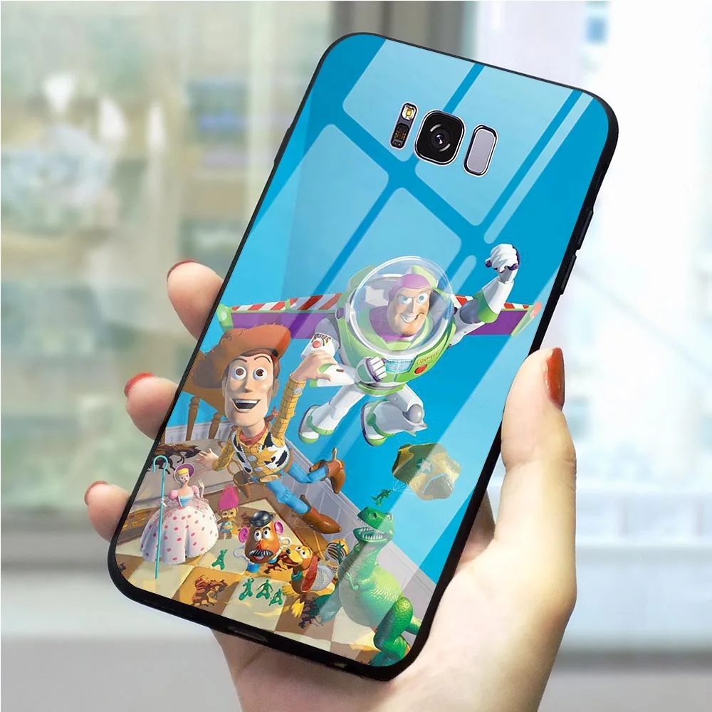 

Phone Cover For Samsung Note 8 Toy Story 4 Fork Tempered Glass Case Note 9 S7 Edge S8/S9 Plus S10 A10/20/30/40/50/60/70 M40