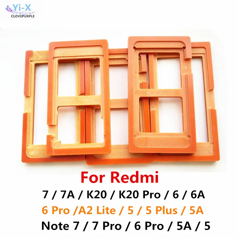 Клеевая форма для XIaomi Redmi K20 7 7A 6 6A Pro 5 5A Plus Note Y1 A2 Lite держатель ЖК-экрана из стекла |