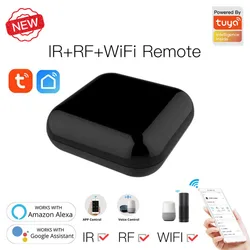 Tuya/Smart Life WiFi+RF+IR Smart Remote Controller RF Appliances App Control Voice Control Work With Alexa Google Home