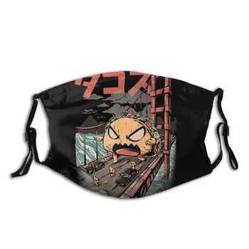 

The Black Takaiju Non-Disposable Mouth Face Mask with Filter Anti Haze Dust Mask Protection Cover Respirator Mouth Muffle
