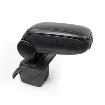 

Black Leatherette Center Console Storage Box Armrest for Ford Focus 2 2005-2011