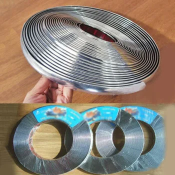 

12mmX 5m/16ft Roll Chrome Car Auto Moulding Strip Trim Adhesive Bumper Protector