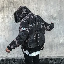 Высокое качество гусиный домашний короткий с капюшоном меховой воротник Hong Wave ультра-теплая хлопковая стеганая одежда хлопок-ватник куртка пальто Мужская 1710