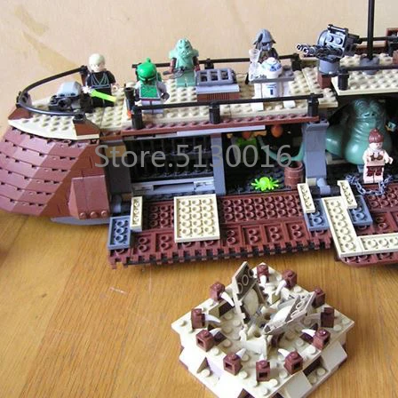 05090, Парусная баржа Jabba Star Wars, 821 шт., модель 6210, строительные блоки, кирпичи, развивающие игрушки