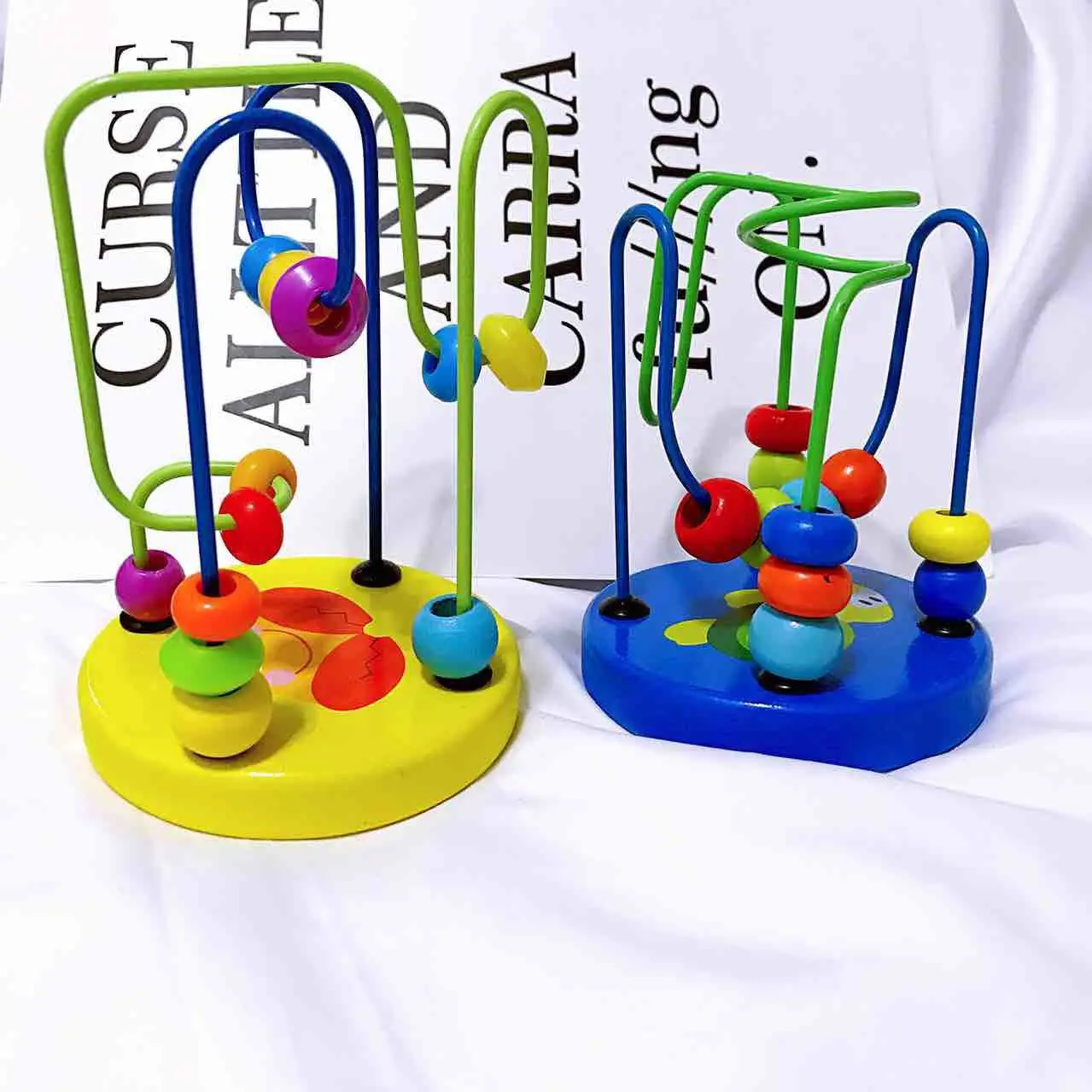 

Educational Toy Wooden Wood Mini Small Bead-stringing Toy Beaded Bracelet Bead-stringing Toy Building Blocks Toy Children Early