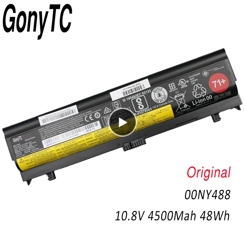 

Original Laptop Battery for LENOVO Thinkpad L560 L570 SB10H45073 SB10H45074 SB10H45071 00NY488 00NY489 00NY486