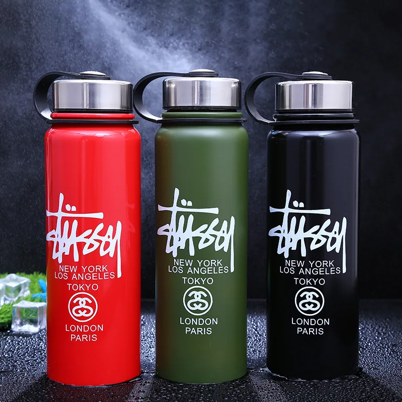 

2019 Creative Stainless Steel Sports Bottles Outdoor Sports Portable Insulated Cup Customizable Glass