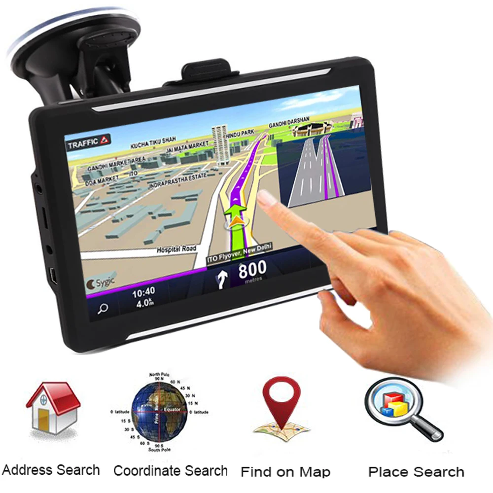 Автомобильная навигация device7-inch HD FM Bluetooth 256Msatellite голосовая навигация Navitel gps-навигация для грузовиков. Навигации автомобиля