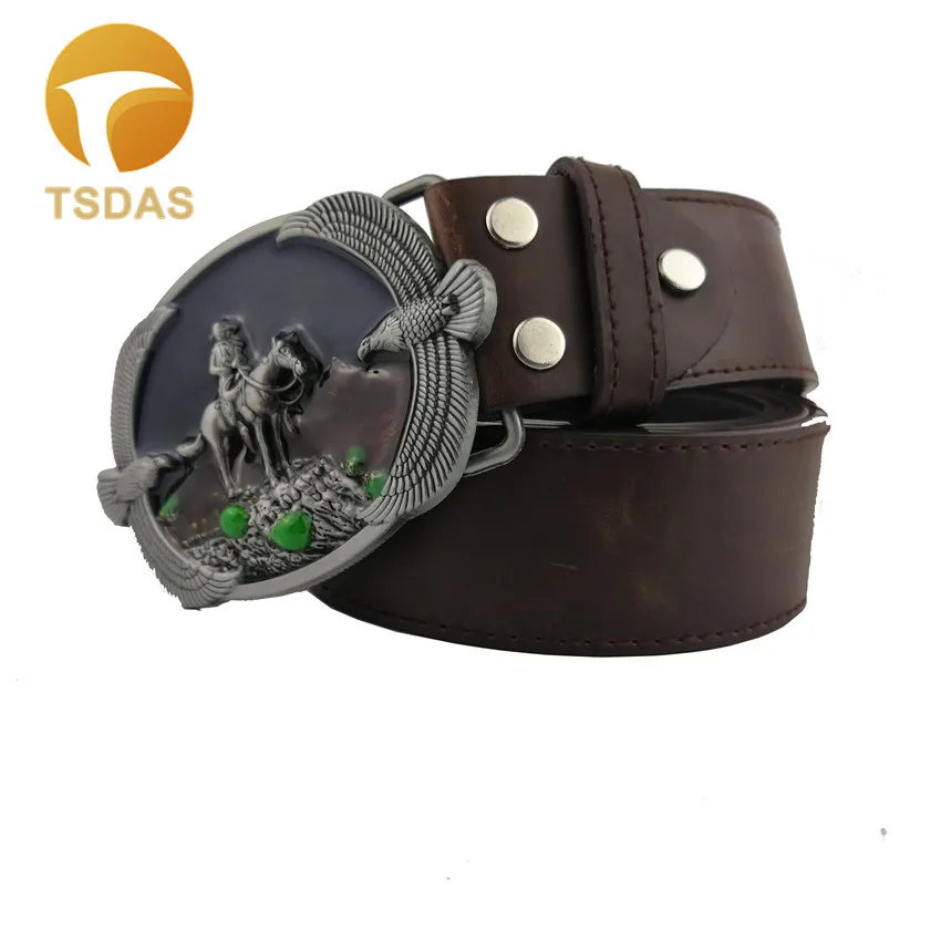 Западный орел пряжки ремня ковбой Ретро стиль бренд металлической пряжкой модные мужские ремни пряжки для бойфренда - Цвет: 4