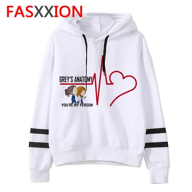 Greys Anatomy Hoodie Women female You're My Person 90s Tumblr Sweatshirt hooded Pullover Spring  Long Sleeve funny Polyester 4