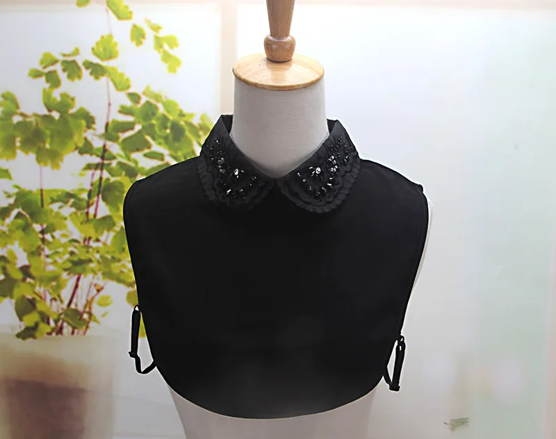 Linbaiway Женская Съемная рубашка для взрослых ложный воротник однотонные кружевные