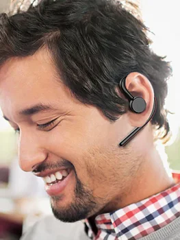 

Wireless Bluetooth Headset Business Earphone W/Microphone For Iphone Android Advanced Wind Noise Block-out Technology