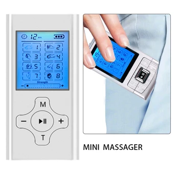 

Dual Channel Tens Acupuncture Digital Therapy Machine Massager Full Body Massager 8 Models +4 Pads