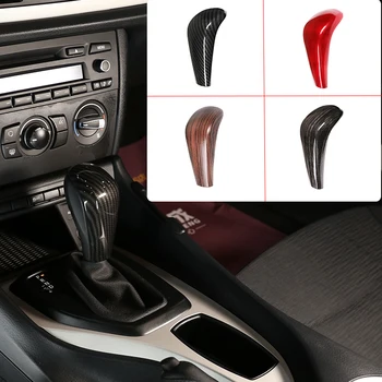 

For E48 E61E64 E65 E85 E86 E83 E53 E81 E82 E87 E90 E91 E92 E93 Carbon Fiber Style ABS Car Gear Shift Head Cover Trim