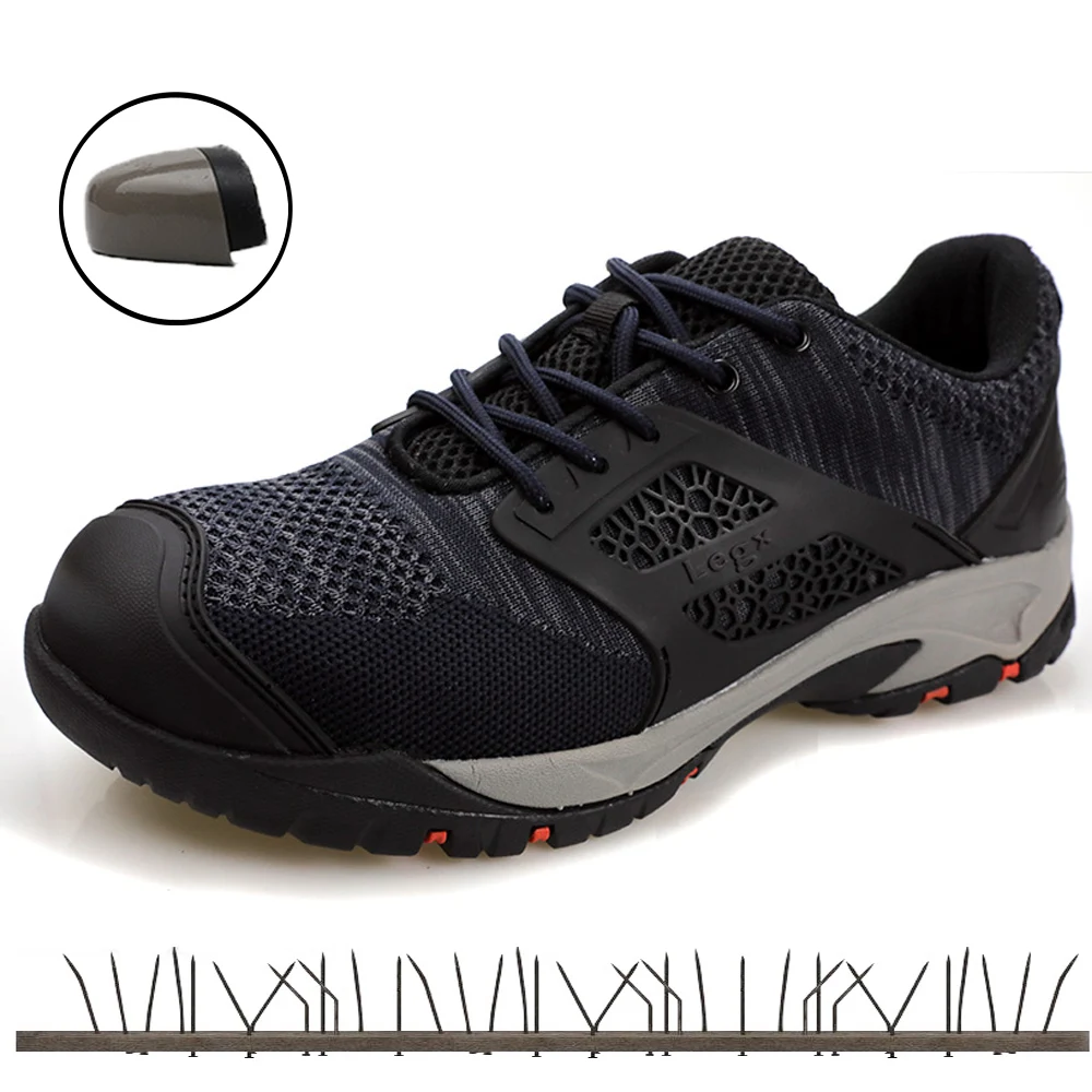 Men's Safety Shoes for man work shoes Lightweight Footwear Military Breathable Hiking Indestructible Army Shoes Woman Sneakers