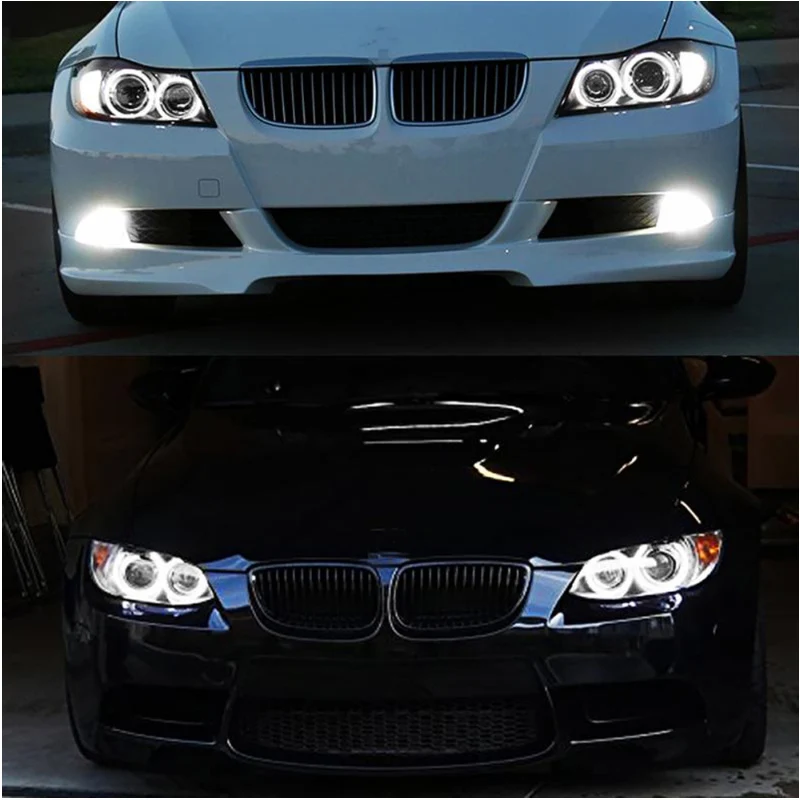 2X10 Вт для BMW E90 E91 светодиодный CANBUS глаза ангела световая фара Лампа Белая выделенная декоративная противотуманная фара прохладная Ошибка бесплатно