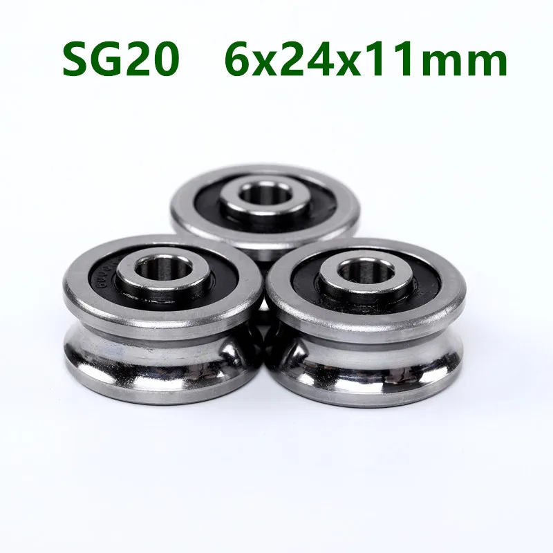 recubierta de pl/ástico D4.0 x D0.8 x T2.0 cm 4 x 20 x 2 cm Yibuy Rueda de polea con rodamiento de Gu/ía