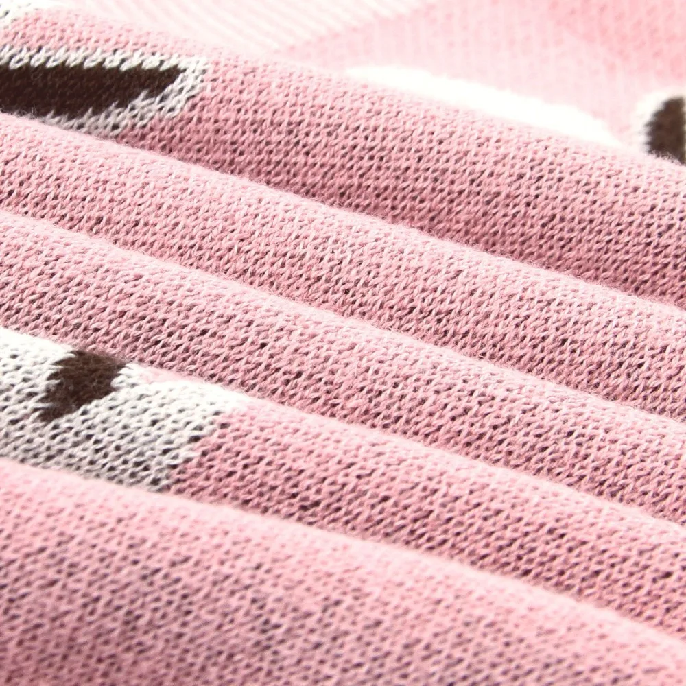 New Baby Blanket Knitted Bunny Blanket Baby Windshield Cover By Nap Air Conditioner Blanket 100*80CM