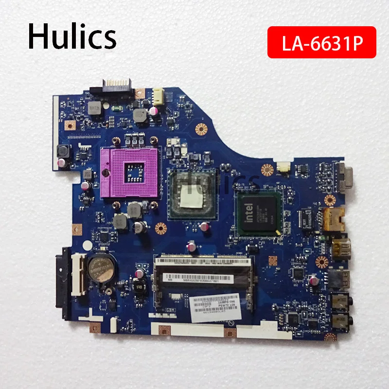 Hulics оригинальный LA-6631P для acer 5336 5736 5336Z 5736Z материнская плата ноутбука DDR3 PEW72 Мб |