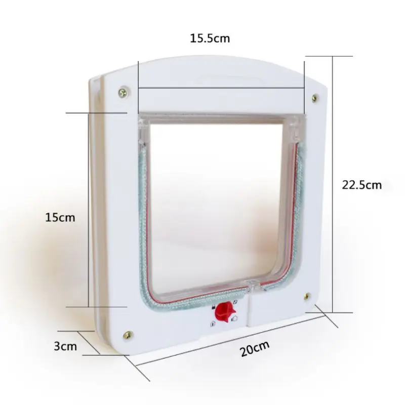 Двери для домашних животных, магнитный экран, дверь с поворотным замком, всепогодные двери для домашних животных, товары для кошек, кошечек и котят