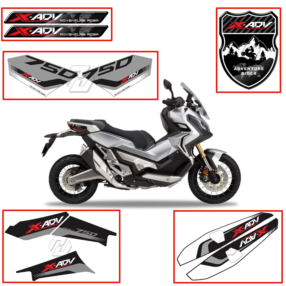 Decal kit decoration For HONDA X-ADV 750 2017-2018-2019-2020 sticker for honda yamaha tankpad sticker fishbone 3d pad stickers oil gas protector cover decoration flame motorcycle accessories