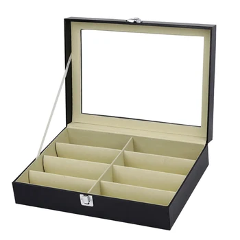

2020 New 8 Slot Eyeglass Sunglasses Storage Box Men Women Glasses Display Case Organizer Collect Boxes