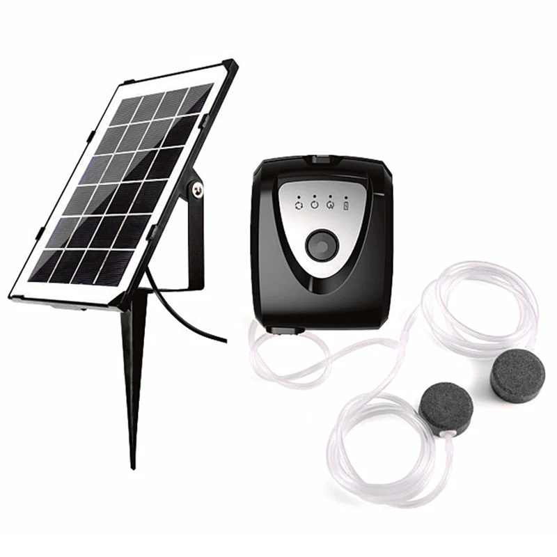 

Solar Oxygen Generator, Oxygen Pump, Solar Aquarium Fish Tank Air Pump Kit to Increase Oxygen in Aquarium Fish Tank Outdoor Pond
