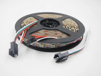 

16.4Ft (5M) SK6812 IC (Upgraded of WS2812B) 300 Pixels 5050 RGB+White Individually Addressable LED Strip Light, 60Leds/M DC 5V R