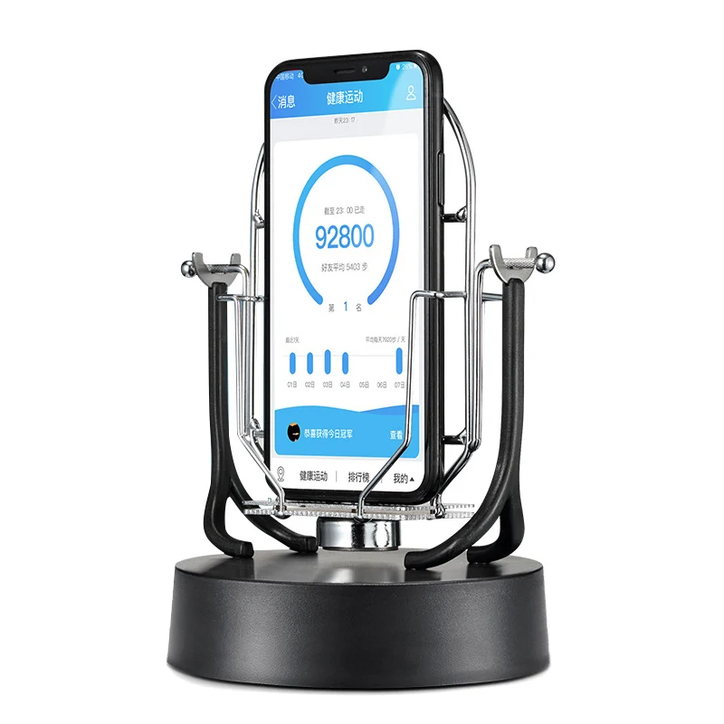 Single Phone Swing Device Automatic Shake Wiggler Step Earning Mobile Phone Holder Support Desk Bracket Smartphone Stand