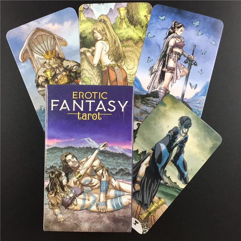 

Erotic Fantasy Tarot Cards English Version Deck Table Board Divination Fate Games Oracle Card With PDF Guidebook