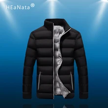 Зимняя спортивная куртка, Мужская одежда для бега, однотонный цвет, ультра-светильник, парка, мужские куртки, пальто, стоячий воротник, пузырчатая куртка, пуховик