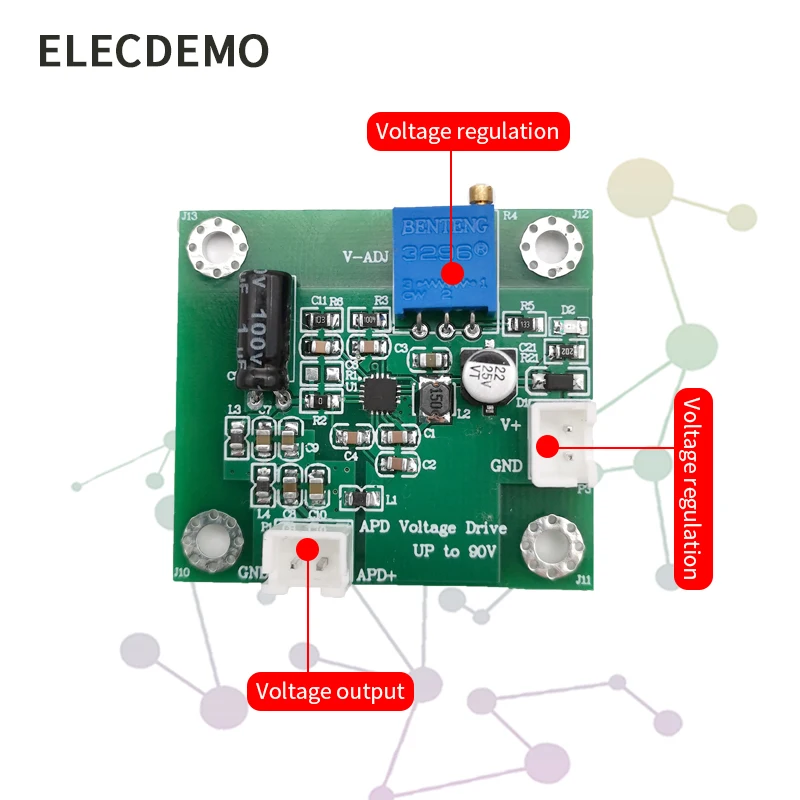OPA657 transimpedance IV -FET high-speed APD\PIN high-speed photoelectric detect