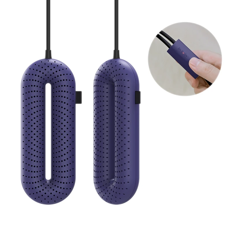 

Newest Portable Household Electric Disinfection Shoes Dryer UV Constant Temperature Drying Deodorization-Purple Timing US Plug
