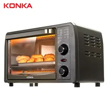 Электрическая духовка KONKA 13L, многофункциональная мини-духовка, сковорода, выпечка, бытовая машина для приготовления пиццы, тостер для фруктов и барбекю Электрическая духовка KONKA 13L, многофункциональная мини-духовка, сковорода, выпечка, бытовая машина для приготовления пиццы, тостер для фруктов и барбекю