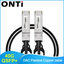 ONTi 40G QSFP+ к QSFP+ кабель DAC 0,5 м 1 м 2 м 3 м 5 м 7 м пассивный прямой медный кабель Twinax для huawei Cisco Dell Juniper
