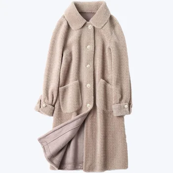 

Sheep Shearling Fur Wool Coat Autumn Winter Jacket Women Clothes 2020 Korean Vintage Outwear Women Tops Abrigo Mujer ZT2394