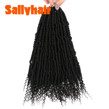 

Sallyhair Bomb Twist Pre-Twist Crochet Braids Ombre Colored Nubian Passion Twists Synthetic Braiding Hair Extension For Women