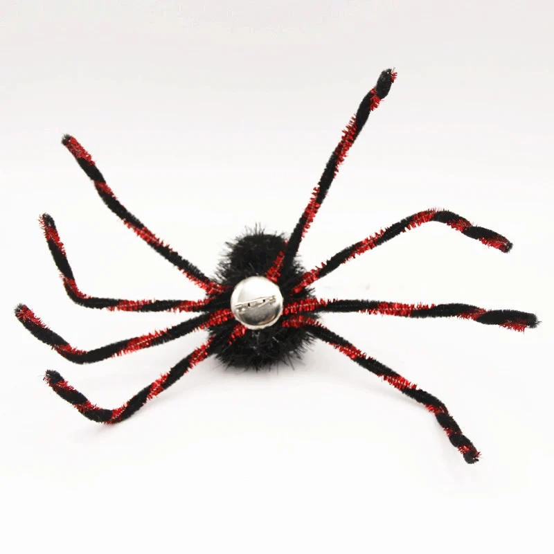 

12Inch Artificial Spider Halloween Brooch Lapel Pin Badge Clothes Bags Backpacks Party Costume Decorations