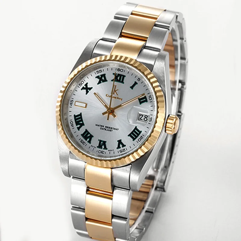9842gray gold silver Топ люксовый бренд ИК окрашенные часы Мужские автоматические механические часы из нержавеющей стали классические мужские часы montre homme - Цвет: 9842gray gold silver