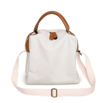 

Canvas women bag 2020 spring and summer new bag Korean version of the simple shoulder bag casual messenger small bag female
