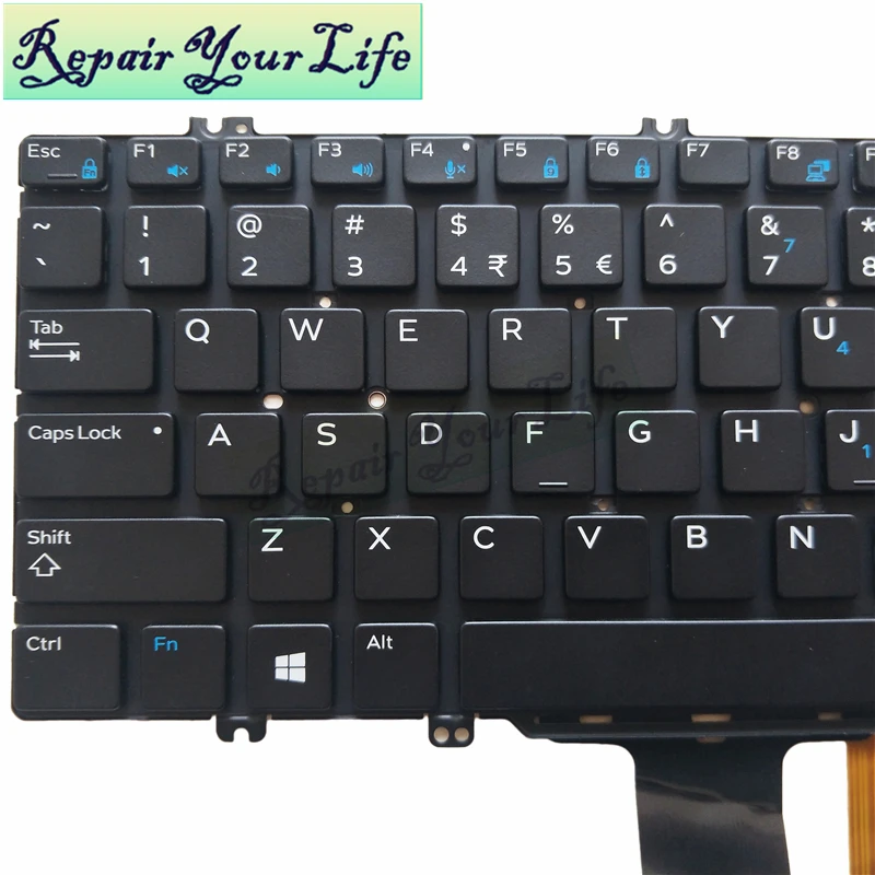Клавиатура для ноутбука Dell Latitude 7380 E5280 5288 5289 7280 E7220 английский(США) CN-0346TJ CH200 PK131S53B01 DLM16C83U4J698 черная подсветка