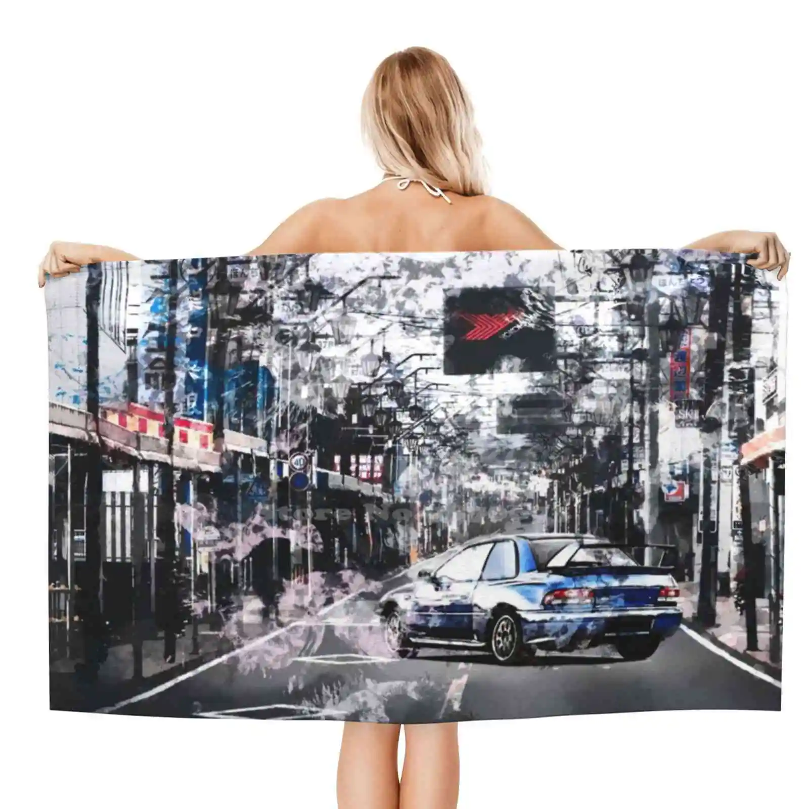 Impreza 22B Sti 1998 Mount Fujiyama Print Washcloth Telo Mare Travel Wrx Sti Racing Impreza Wrc Drift Japan Jdmcars Nation